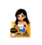 私の小さな彼女（言葉がない）-日常使い 2（個別スタンプ：24）