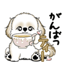 New シーズー犬 2025 「ダジャレ」（個別スタンプ：8）