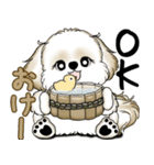 New シーズー犬 2025 「ダジャレ」（個別スタンプ：13）