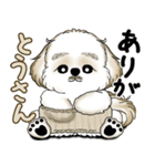 New シーズー犬 2025 「ダジャレ」（個別スタンプ：17）