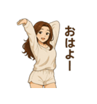 優しくて甘いちょっと色っぽい年上お姉さん（個別スタンプ：15）