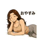 優しくて甘いちょっと色っぽい年上お姉さん（個別スタンプ：16）