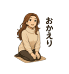 優しくて甘いちょっと色っぽい年上お姉さん（個別スタンプ：34）