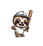 野球ナマケモノ（個別スタンプ：5）
