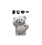 リアル脱力系 白クマファミリー（個別スタンプ：18）