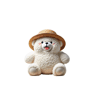 リアル脱力系 白クマファミリー（個別スタンプ：24）