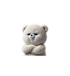 リアル脱力系 白クマファミリー（個別スタンプ：36）