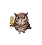 フクロウの夜の守護者（個別スタンプ：9）