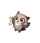 フクロウの夜の守護者（個別スタンプ：24）