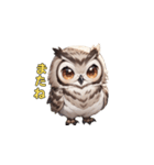 フクロウの夜の守護者（個別スタンプ：34）