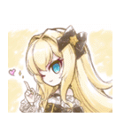 ゴスッ娘の日常（白バージョン）（個別スタンプ：3）