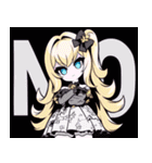 ゴスッ娘の日常（白バージョン）（個別スタンプ：4）