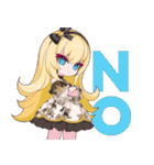 ゴスッ娘の日常（白バージョン）（個別スタンプ：5）