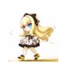 ゴスッ娘の日常（白バージョン）（個別スタンプ：14）