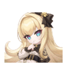 ゴスッ娘の日常（白バージョン）（個別スタンプ：17）