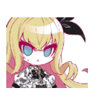ゴスッ娘の日常（白バージョン）（個別スタンプ：23）