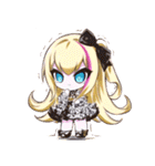 ゴスッ娘の日常（白バージョン）（個別スタンプ：32）
