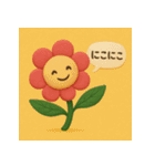 感情オノマトペ♡フラワースタンプ（個別スタンプ：6）