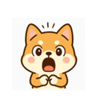 イカレタ柴犬の感情スタンプ（個別スタンプ：4）