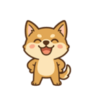 イカレタ柴犬の感情スタンプ（個別スタンプ：9）