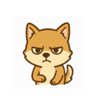 イカレタ柴犬の感情スタンプ（個別スタンプ：14）