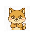 イカレタ柴犬の感情スタンプ（個別スタンプ：15）