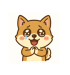イカレタ柴犬の感情スタンプ（個別スタンプ：16）