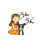 動く！イタグレナルとミチのご挨拶（個別スタンプ：8）