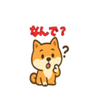かわいい豆柴の毎日使えるスタンプ（個別スタンプ：5）