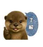 【家族連絡】カワウソ（個別スタンプ：5）