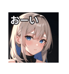 金髪銀眼女子（個別スタンプ：28）