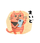ボーダー猫 よく使う言葉（個別スタンプ：5）