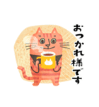 ボーダー猫 よく使う言葉（個別スタンプ：9）