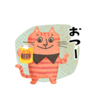 ボーダー猫 よく使う言葉（個別スタンプ：11）