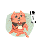 ボーダー猫 よく使う言葉（個別スタンプ：15）
