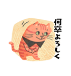 ボーダー猫 よく使う言葉（個別スタンプ：21）