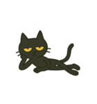 けだるい黒猫★けっだるニャン（個別スタンプ：2）