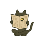 けだるい黒猫★けっだるニャン（個別スタンプ：14）