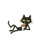 けだるい黒猫★けっだるニャン（個別スタンプ：19）