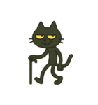 けだるい黒猫★けっだるニャン（個別スタンプ：25）