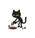 けだるい黒猫★けっだるニャン（個別スタンプ：37）