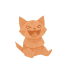 折り紙ねこ：こころのきもち（個別スタンプ：2）
