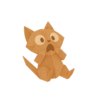 折り紙ねこ：こころのきもち（個別スタンプ：4）