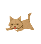 折り紙ねこ：こころのきもち（個別スタンプ：8）
