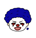 ゴリラに追いかけられたミニピエロ1（個別スタンプ：3）