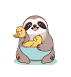 鳥とナマケモノ（個別スタンプ：9）