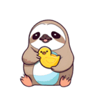 鳥とナマケモノ（個別スタンプ：14）