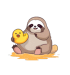 鳥とナマケモノ（個別スタンプ：21）