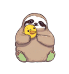 鳥とナマケモノ（個別スタンプ：24）