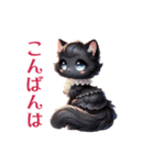 ふわもこロマンティックキャッツ（個別スタンプ：5）